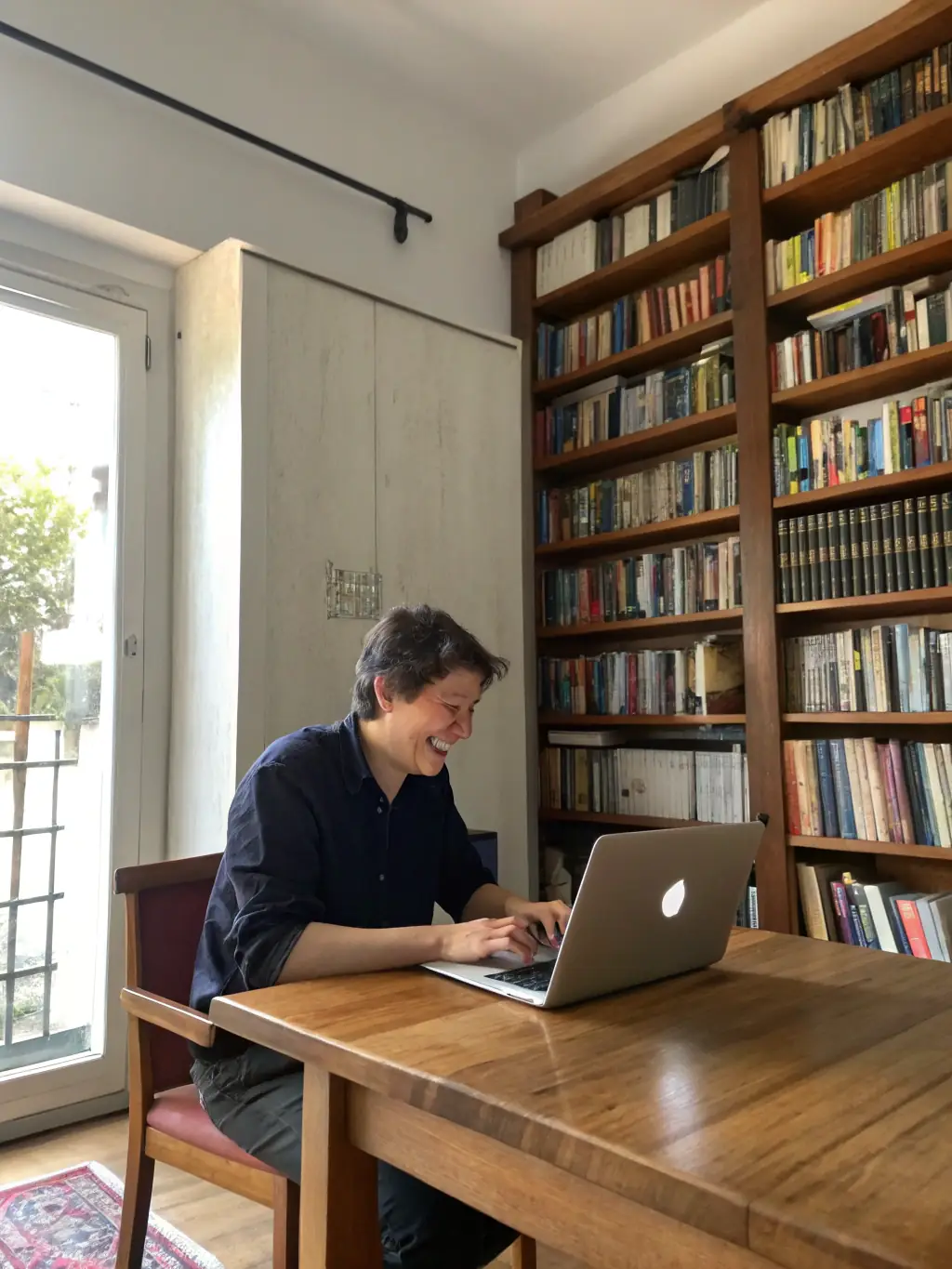 A person successfully dropshipping products from their home office, showcasing the ease and profitability of online retail.